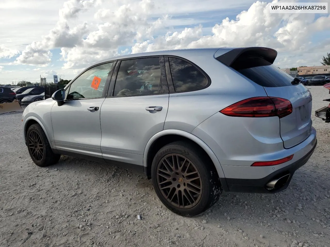 2017 Porsche Cayenne VIN: WP1AA2A26HKA87298 Lot: 72905714