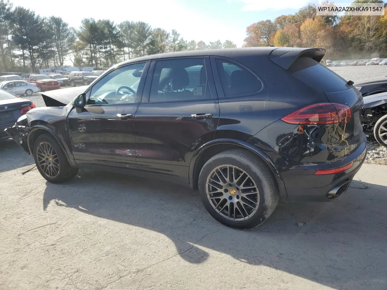 2017 Porsche Cayenne VIN: WP1AA2A2XHKA91547 Lot: 77947564