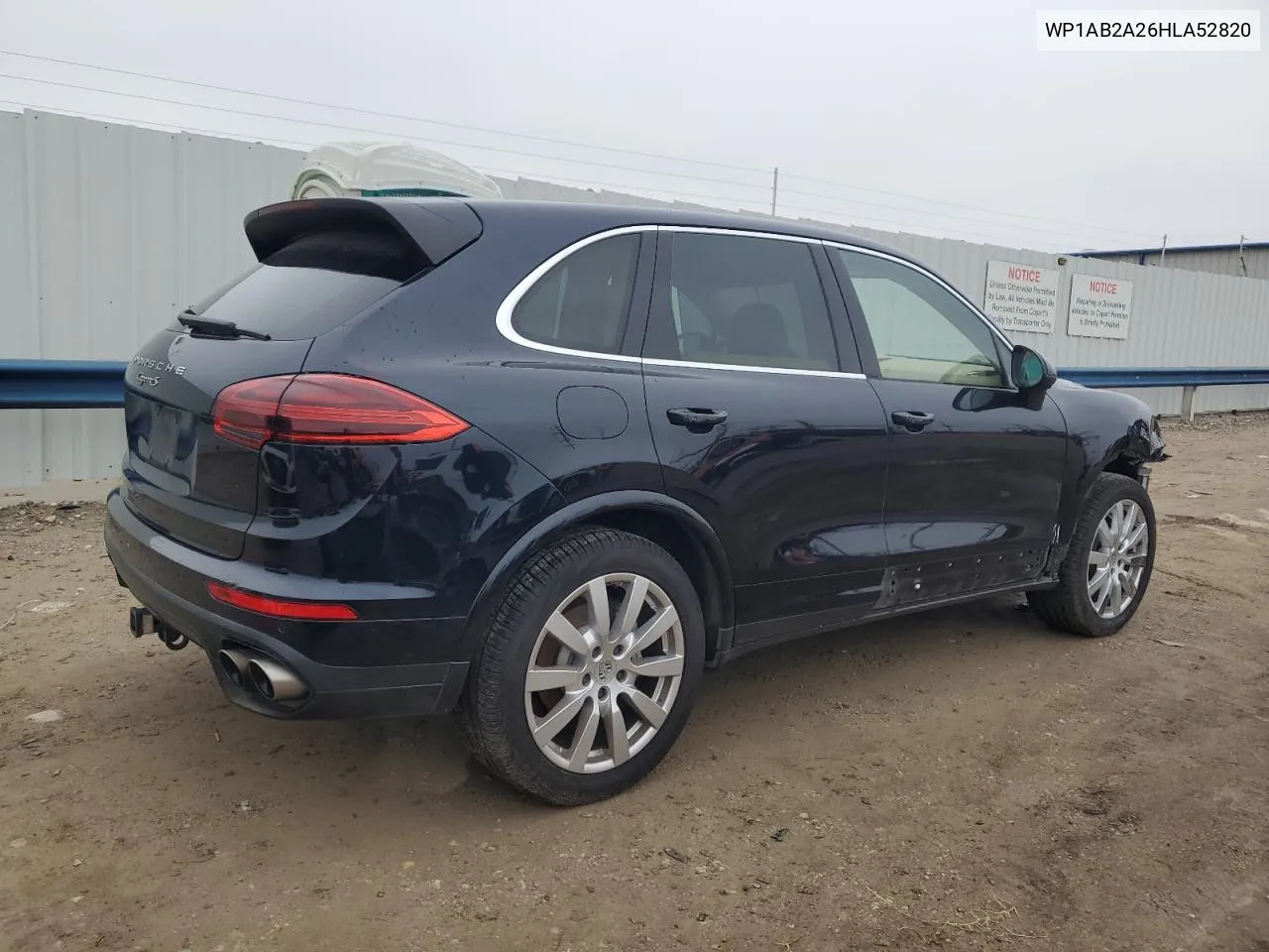 2017 Porsche Cayenne S VIN: WP1AB2A26HLA52820 Lot: 79188624