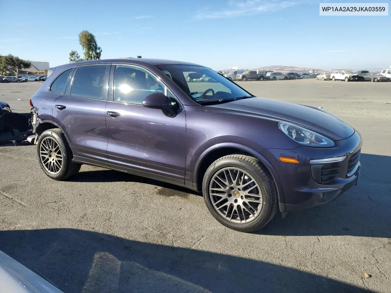 2018 Porsche Cayenne VIN: WP1AA2A29JKA03559 Lot: 77609674