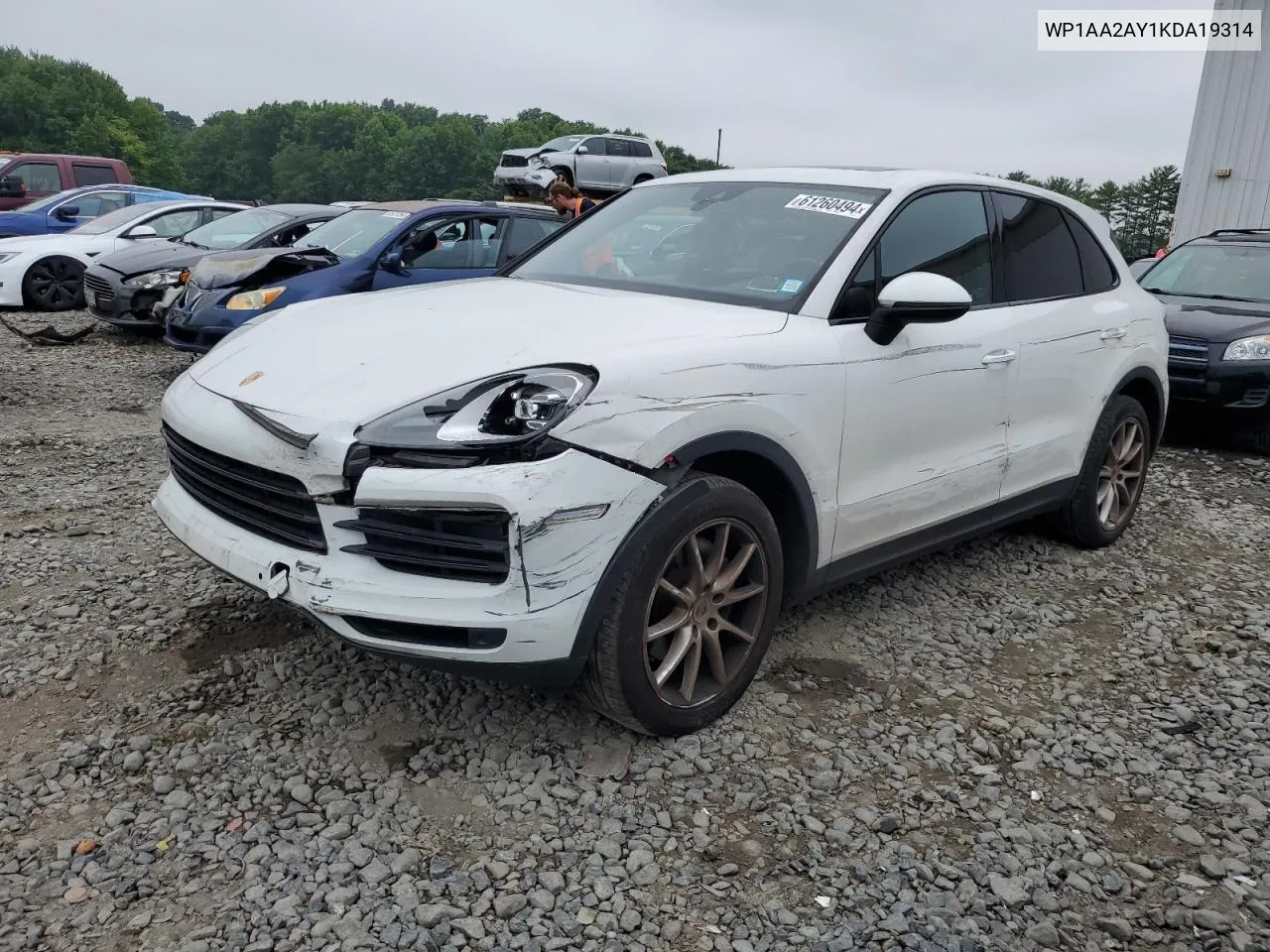 WP1AA2AY1KDA19314 2019 Porsche Cayenne