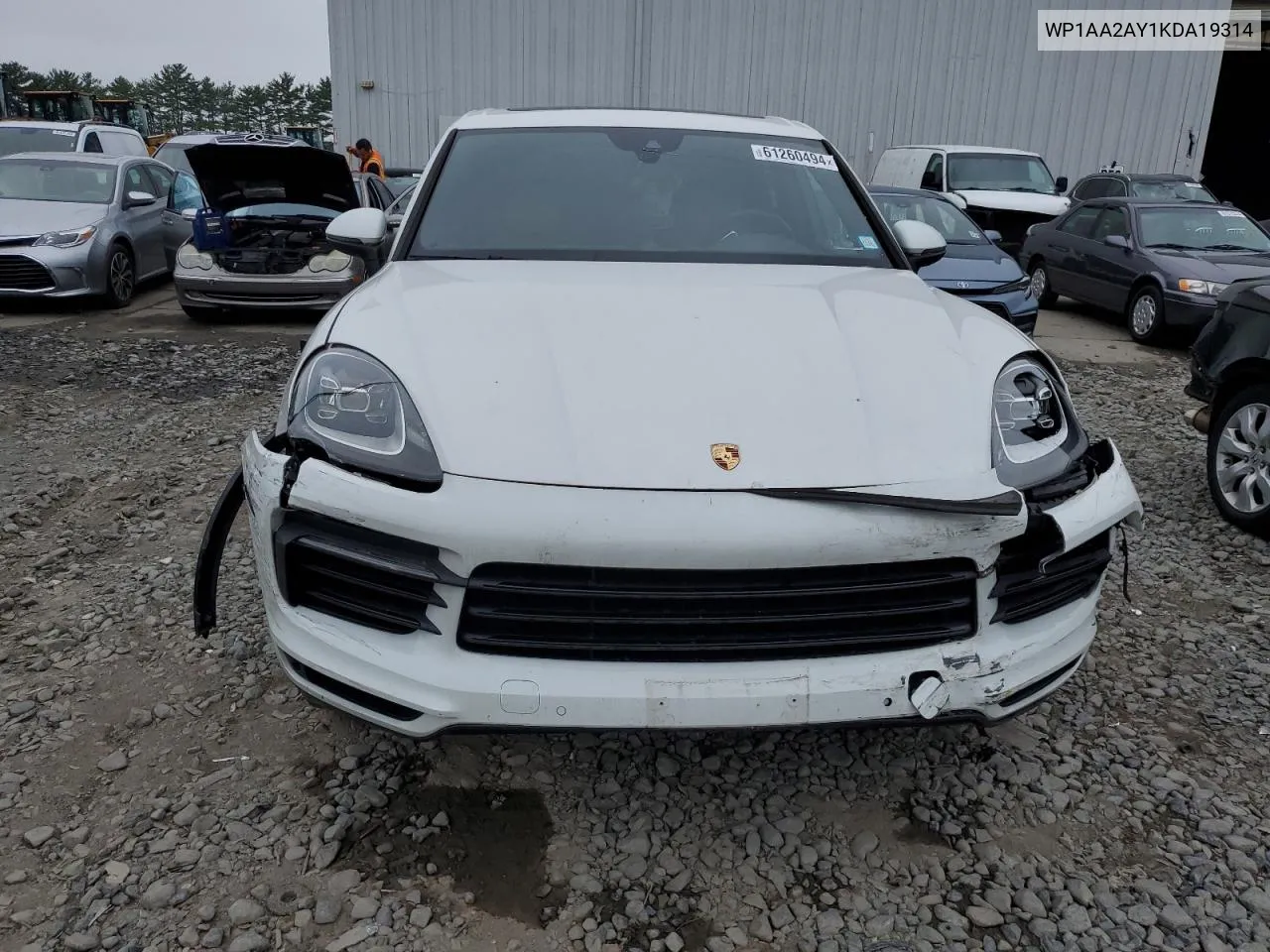 2019 Porsche Cayenne VIN: WP1AA2AY1KDA19314 Lot: 61260494