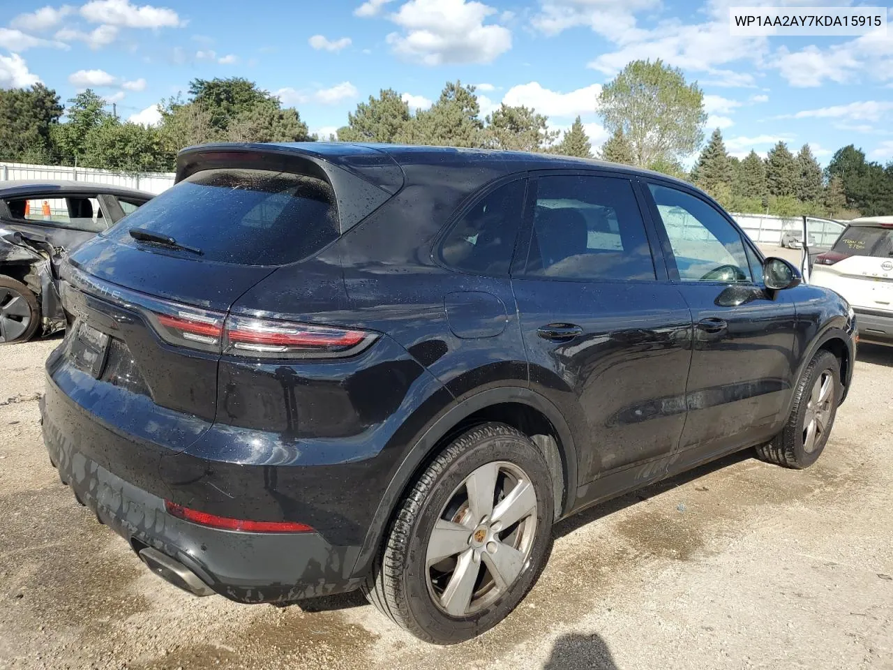 2019 Porsche Cayenne VIN: WP1AA2AY7KDA15915 Lot: 69753714