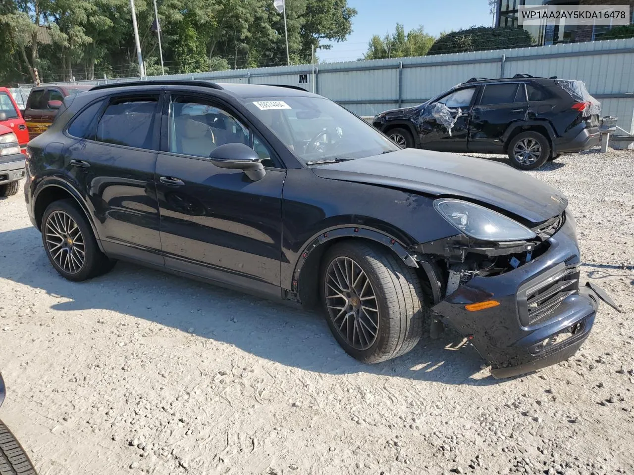 2019 Porsche Cayenne VIN: WP1AA2AY5KDA16478 Lot: 69874484