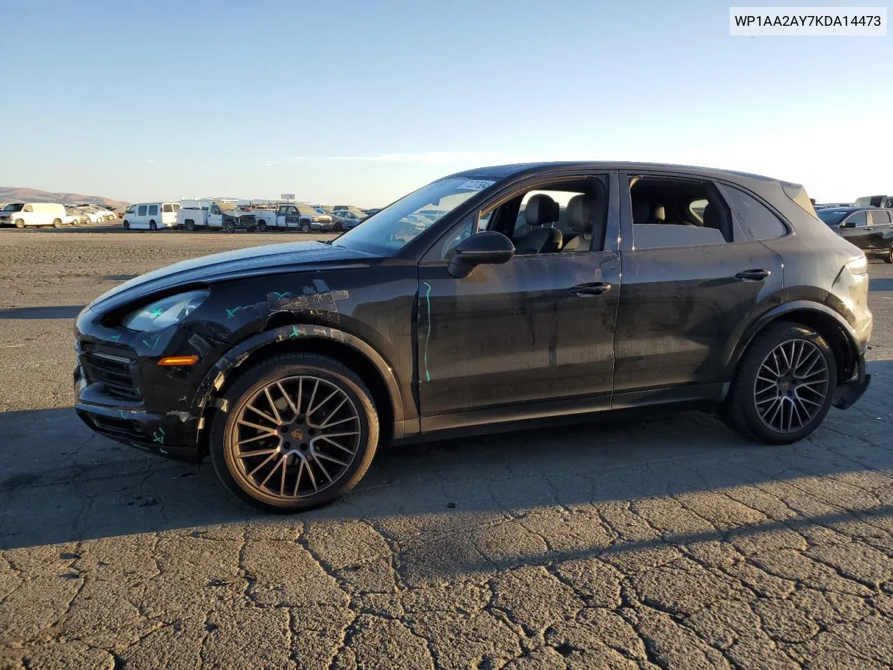 2019 Porsche Cayenne VIN: WP1AA2AY7KDA14473 Lot: 71237684