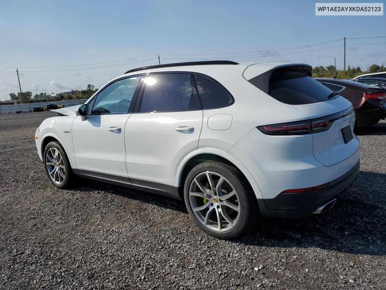 2019 Porsche Cayenne Se Hybrid VIN: WP1AE2AYXKDA52123 Lot: 72756264