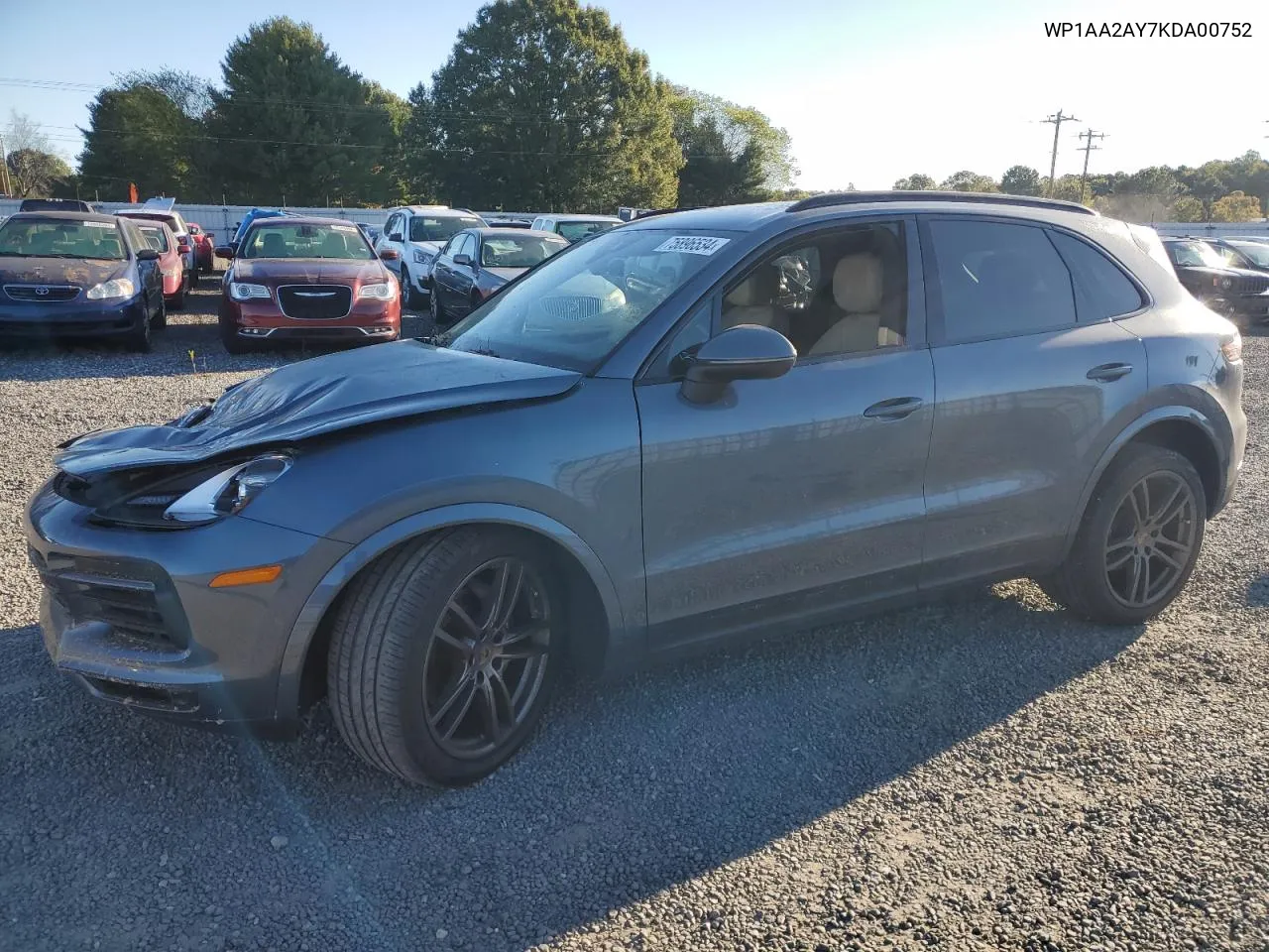 WP1AA2AY7KDA00752 2019 Porsche Cayenne