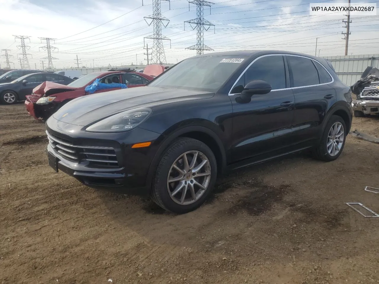 2019 Porsche Cayenne VIN: WP1AA2AYXKDA02687 Lot: 77751284