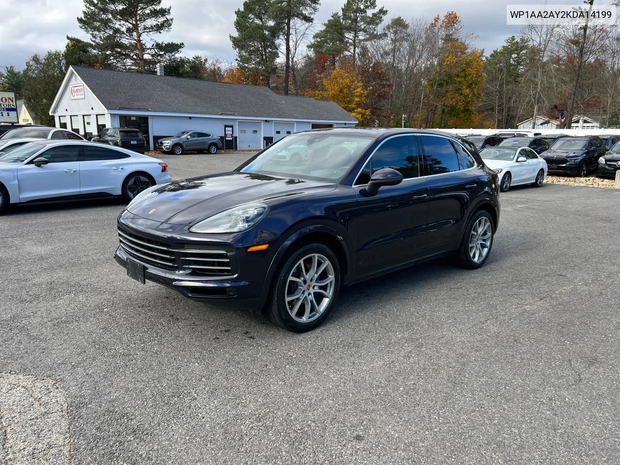 2019 Porsche Cayenne VIN: WP1AA2AY2KDA14199 Lot: 79392594