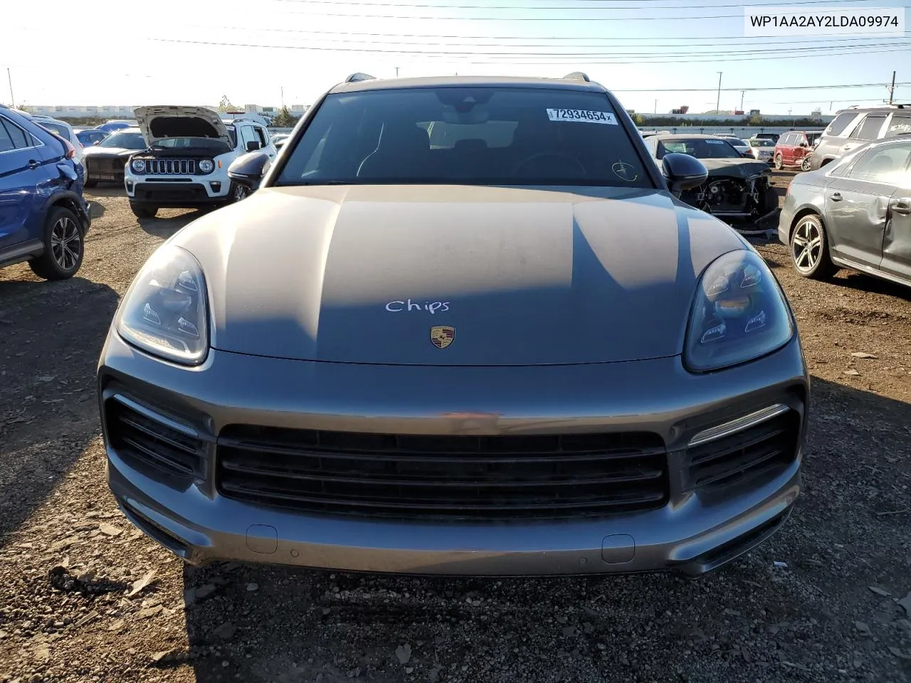 2020 Porsche Cayenne VIN: WP1AA2AY2LDA09974 Lot: 72934654