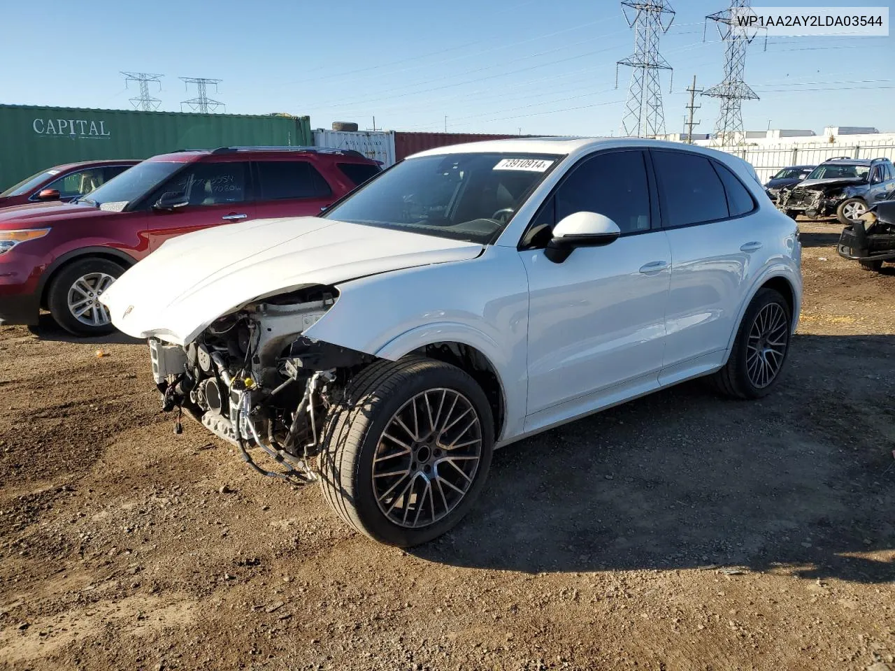 2020 Porsche Cayenne VIN: WP1AA2AY2LDA03544 Lot: 73910914