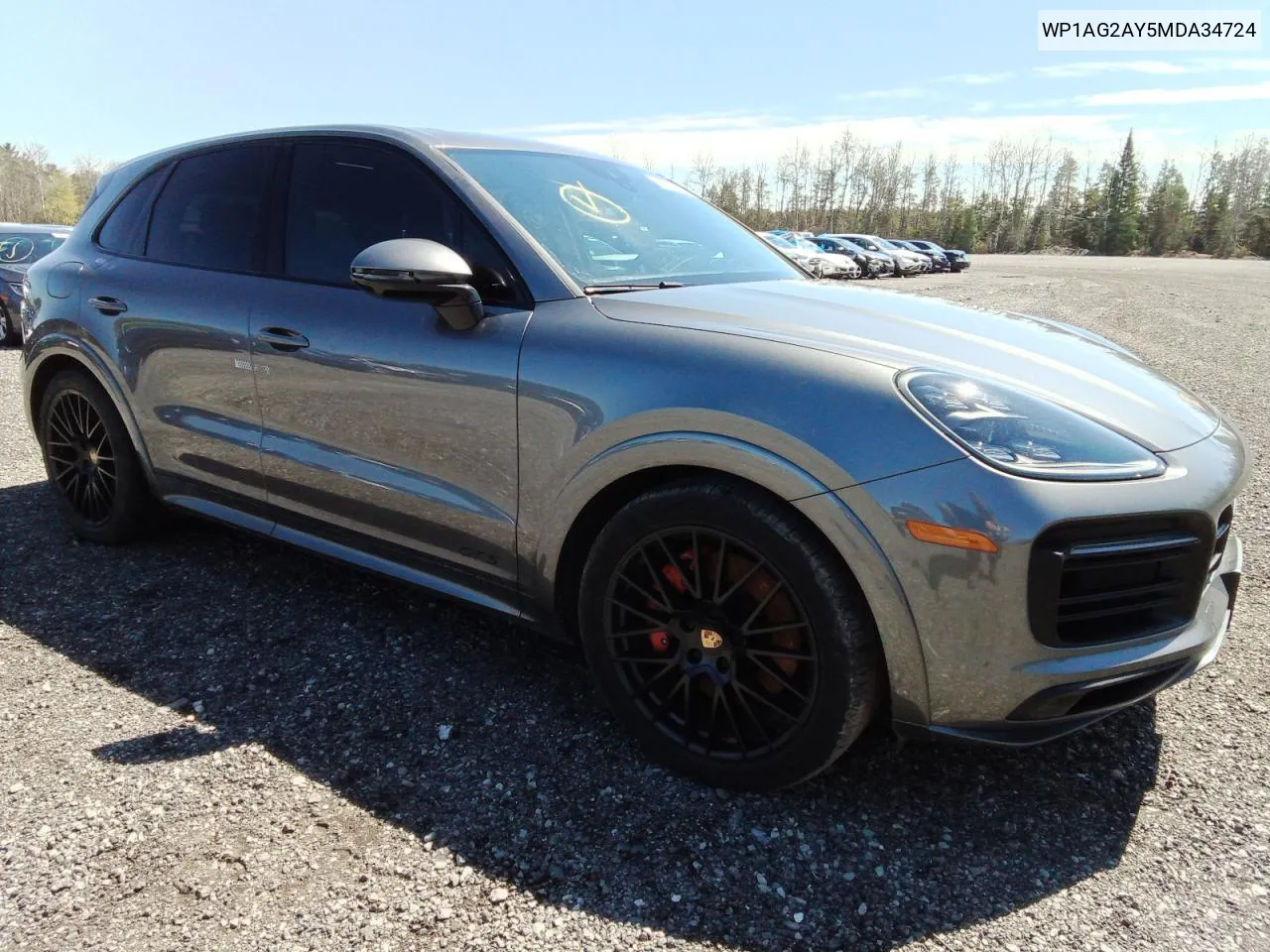 2021 Porsche Cayenne Gts VIN: WP1AG2AY5MDA34724 Lot: 48800004