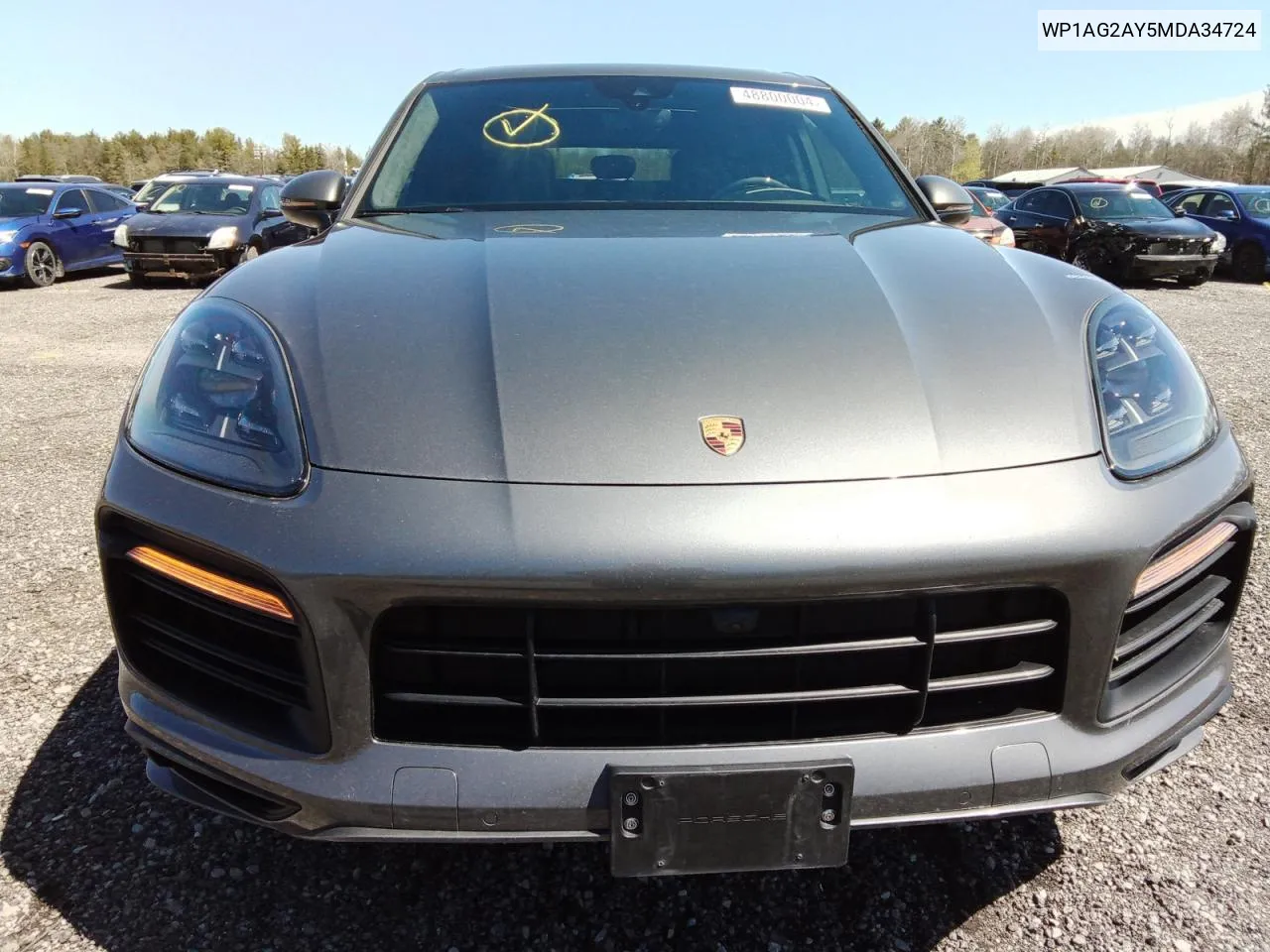 2021 Porsche Cayenne Gts VIN: WP1AG2AY5MDA34724 Lot: 48800004