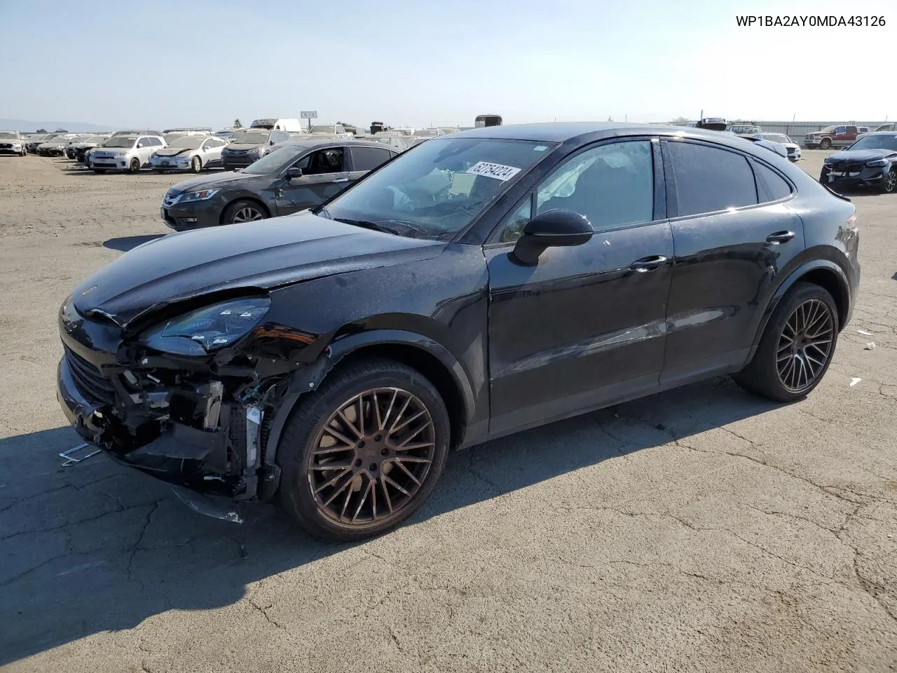 2021 Porsche Cayenne Coupe VIN: WP1BA2AY0MDA43126 Lot: 62754224