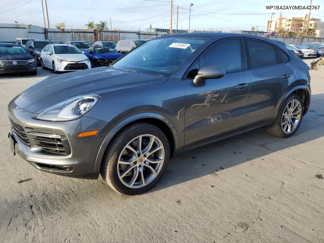 2021 Porsche Cayenne Coupe VIN: WP1BA2AY0MDA42767 Lot: 71283454