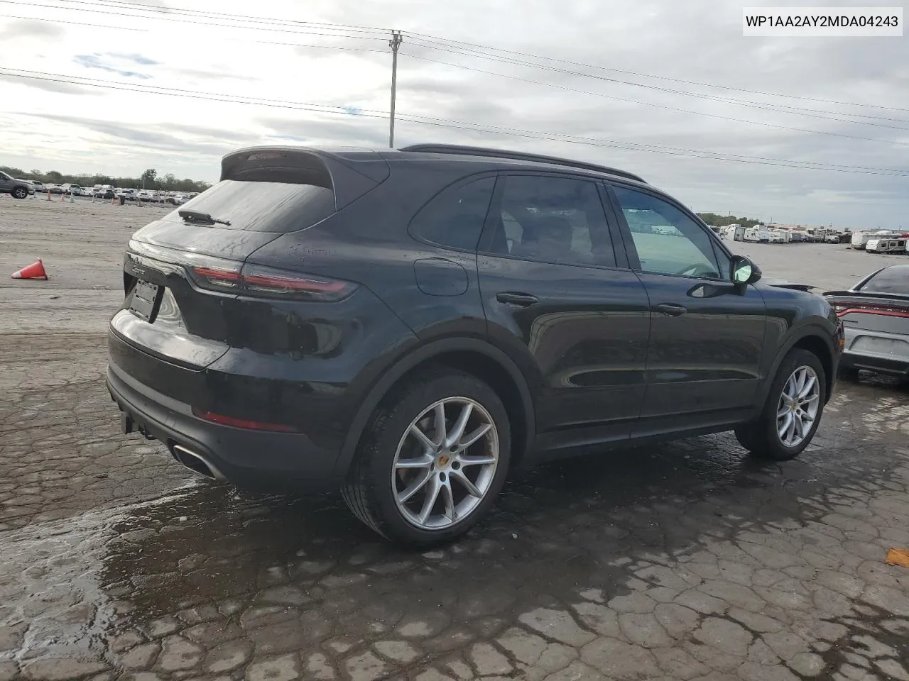 2021 Porsche Cayenne VIN: WP1AA2AY2MDA04243 Lot: 71684154