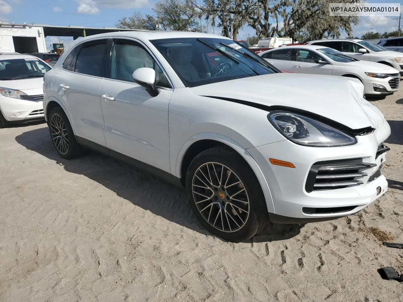 2021 Porsche Cayenne VIN: WP1AA2AY5MDA01014 Lot: 78844894