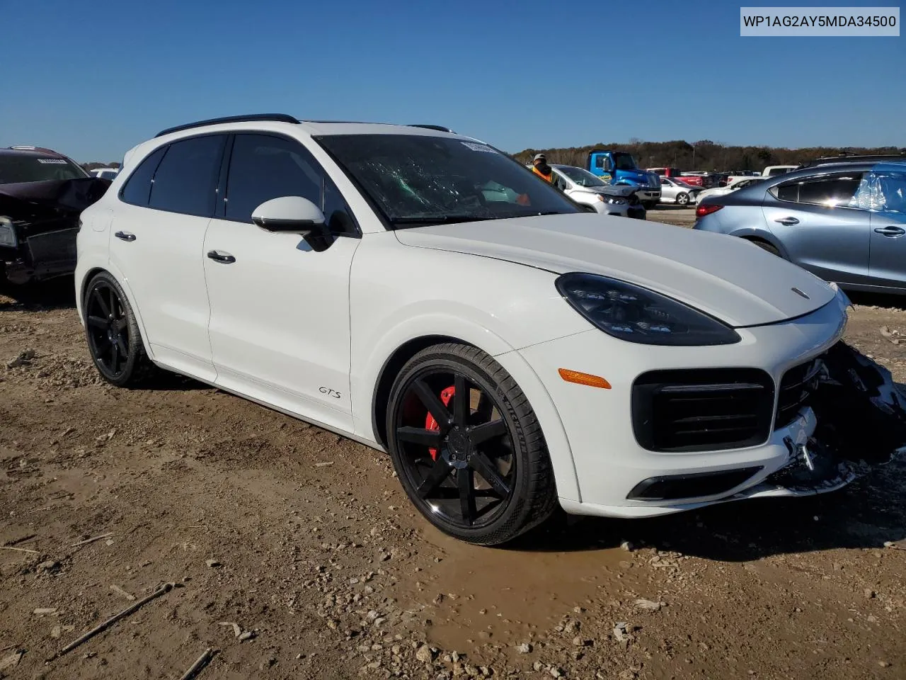 2021 Porsche Cayenne Gts VIN: WP1AG2AY5MDA34500 Lot: 79746504