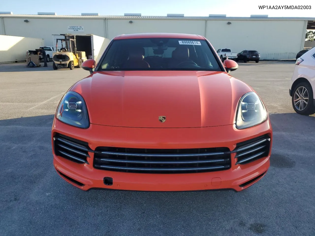 2021 Porsche Cayenne VIN: WP1AA2AY5MDA02003 Lot: 80080614