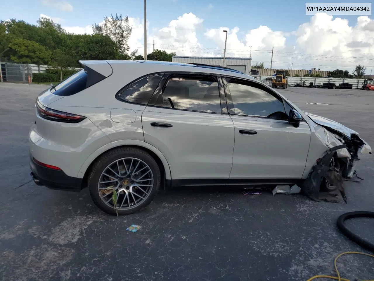 2021 Porsche Cayenne VIN: WP1AA2AY4MDA04342 Lot: 80158674