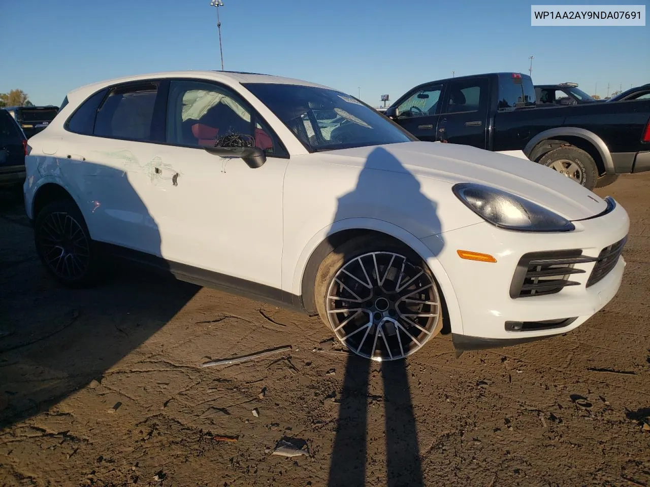 2022 Porsche Cayenne VIN: WP1AA2AY9NDA07691 Lot: 76082104