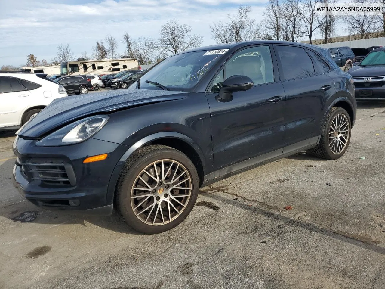 2022 Porsche Cayenne VIN: WP1AA2AY5NDA05999 Lot: 79778824