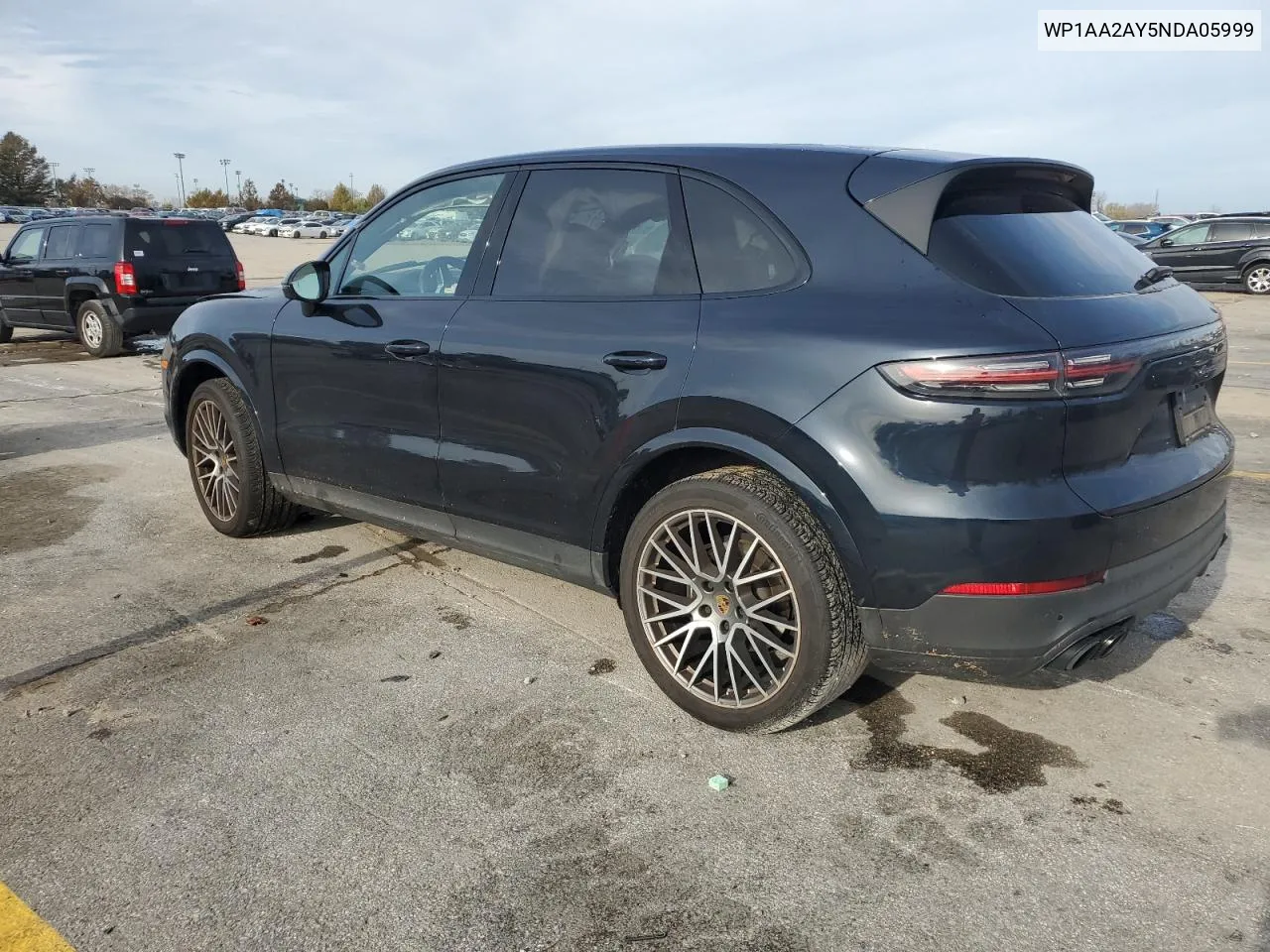 2022 Porsche Cayenne VIN: WP1AA2AY5NDA05999 Lot: 79778824