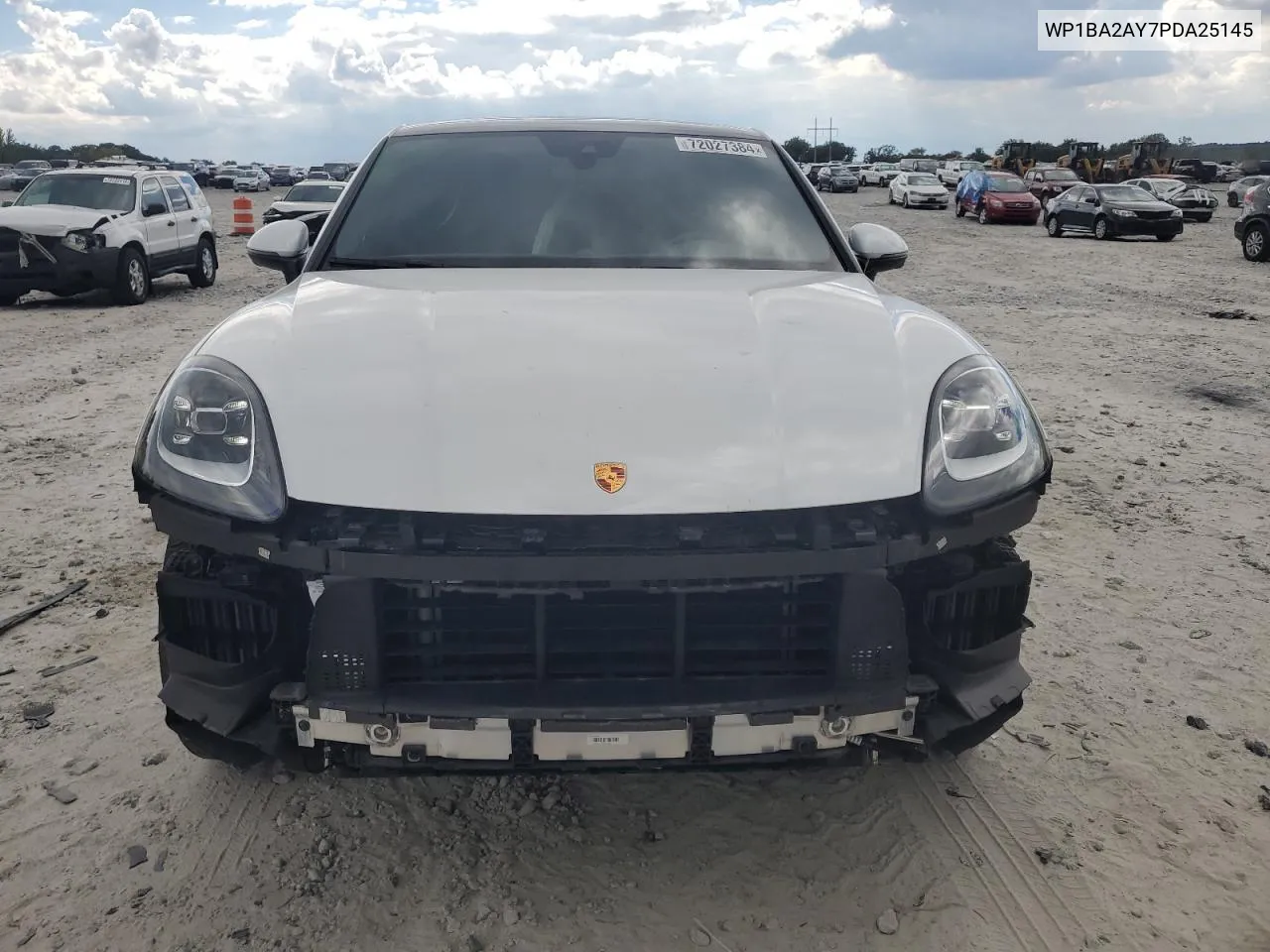 2023 Porsche Cayenne Coupe VIN: WP1BA2AY7PDA25145 Lot: 72027384