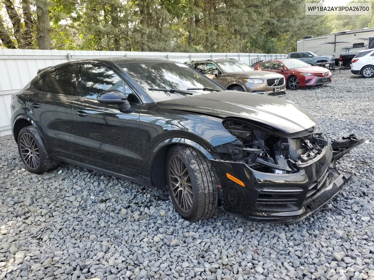 2023 Porsche Cayenne Coupe VIN: WP1BA2AY3PDA26700 Lot: 72191734