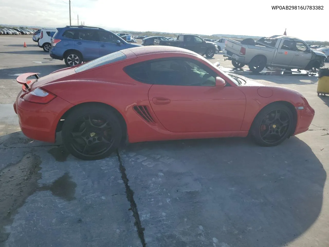 2006 Porsche Cayman S VIN: WP0AB29816U783382 Lot: 78683204