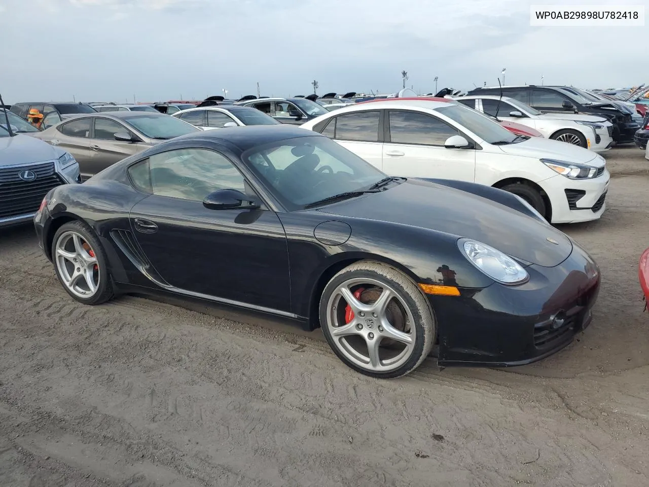 2008 Porsche Cayman S VIN: WP0AB29898U782418 Lot: 75901254