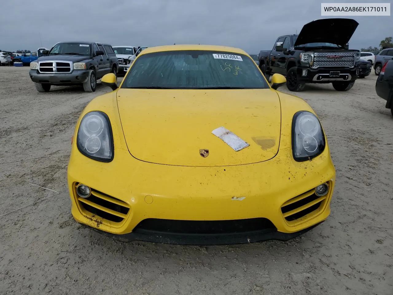 2014 Porsche Cayman VIN: WP0AA2A86EK171011 Lot: 77825084