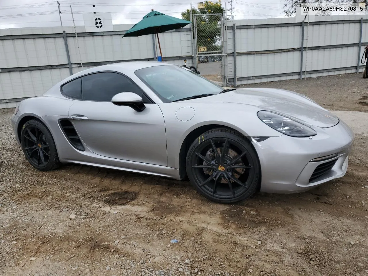 2017 Porsche Cayman VIN: WP0AA2A89HS270815 Lot: 77995124