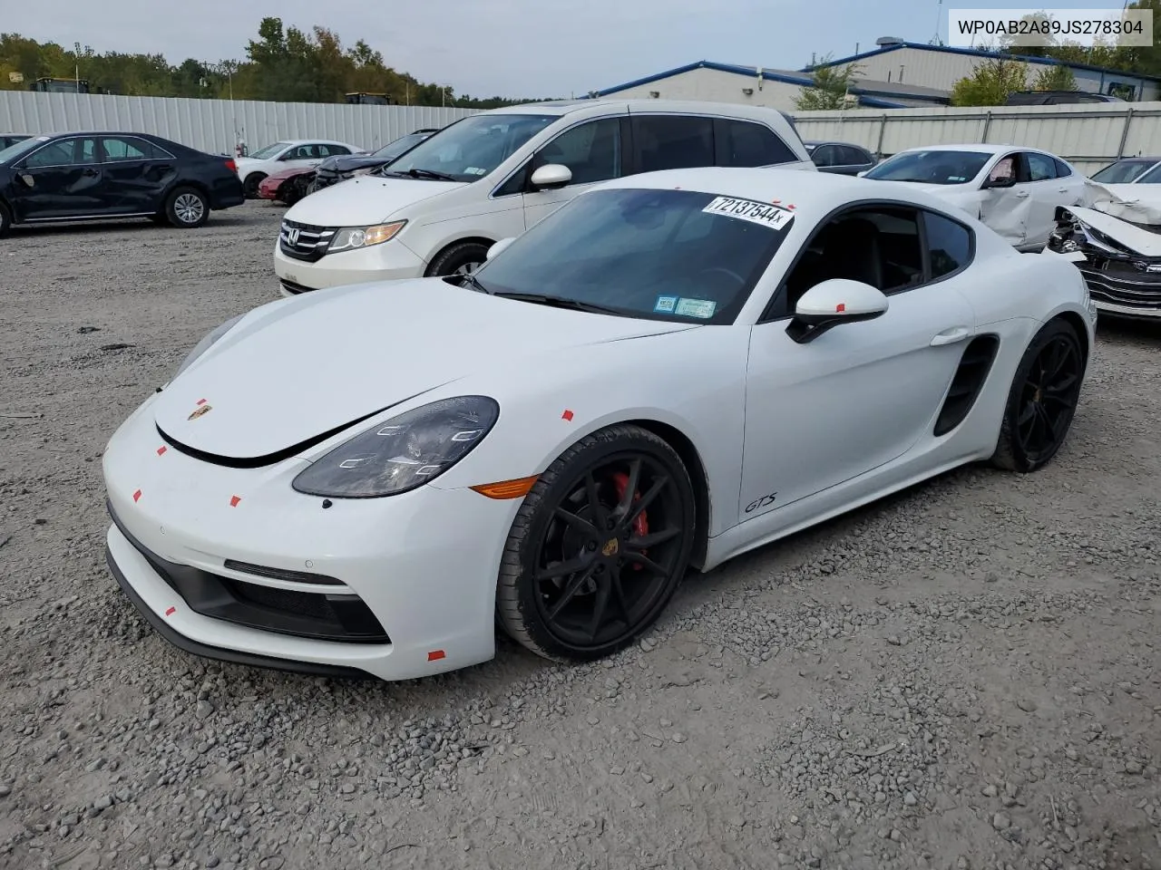 2018 Porsche Cayman S VIN: WP0AB2A89JS278304 Lot: 72137544