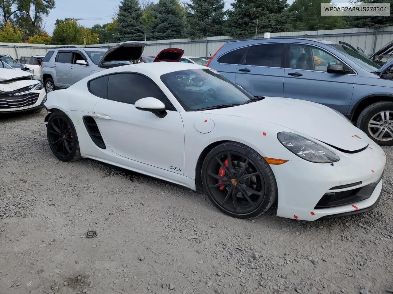 2018 Porsche Cayman S VIN: WP0AB2A89JS278304 Lot: 72137544