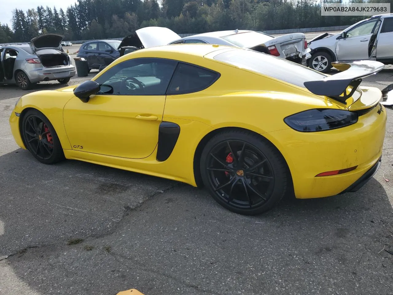 2018 Porsche Cayman S VIN: WP0AB2A84JK279683 Lot: 73414284