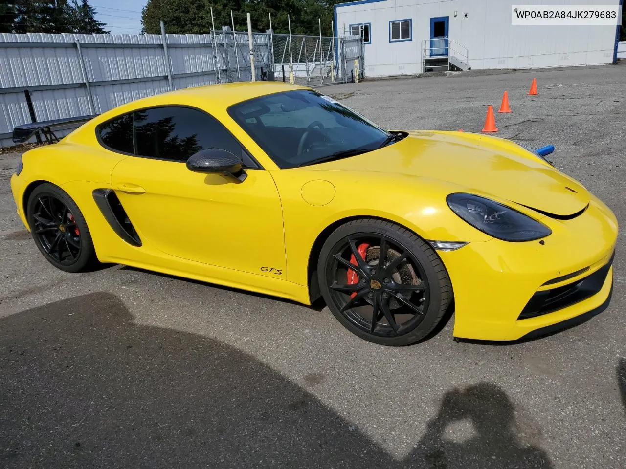 2018 Porsche Cayman S VIN: WP0AB2A84JK279683 Lot: 73414284