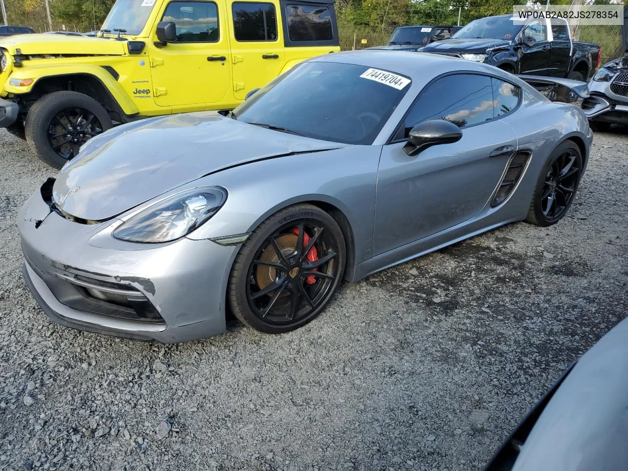 WP0AB2A82JS278354 2018 Porsche Cayman S