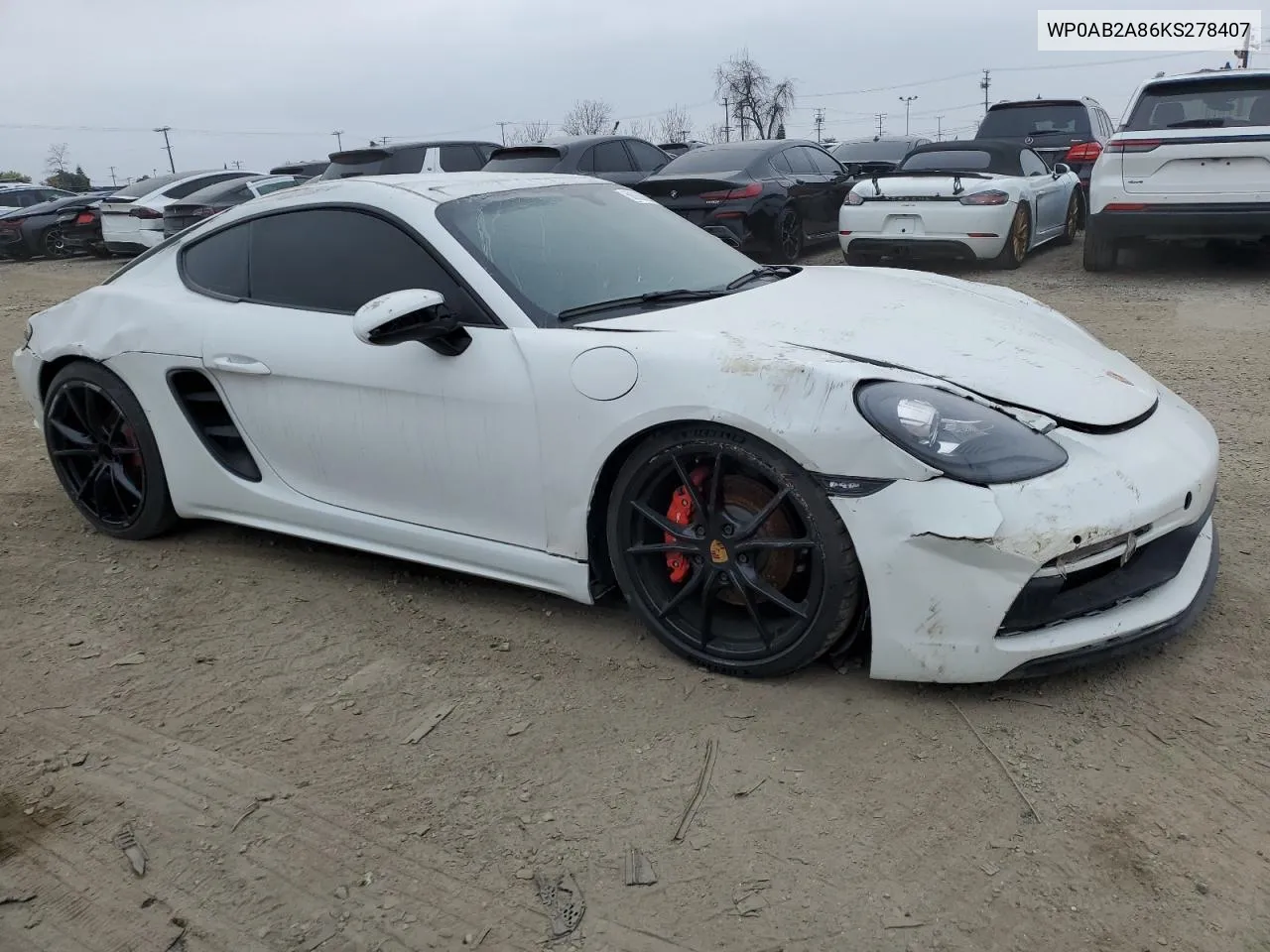 2019 Porsche Cayman S VIN: WP0AB2A86KS278407 Lot: 76349154