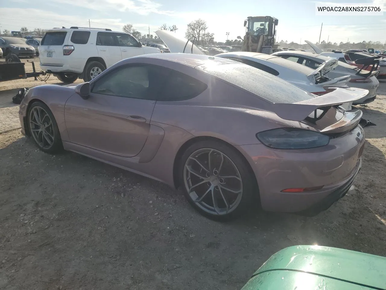 2022 Porsche Cayman Gt4 VIN: WP0AC2A8XNS275706 Lot: 74194334