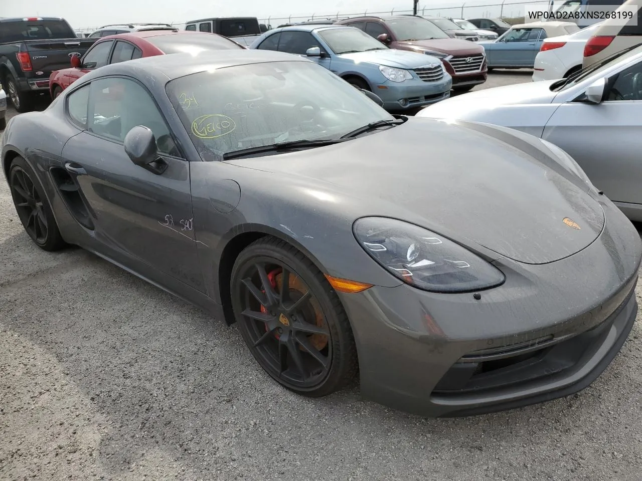 2022 Porsche Cayman Gts VIN: WP0AD2A8XNS268199 Lot: 75118814