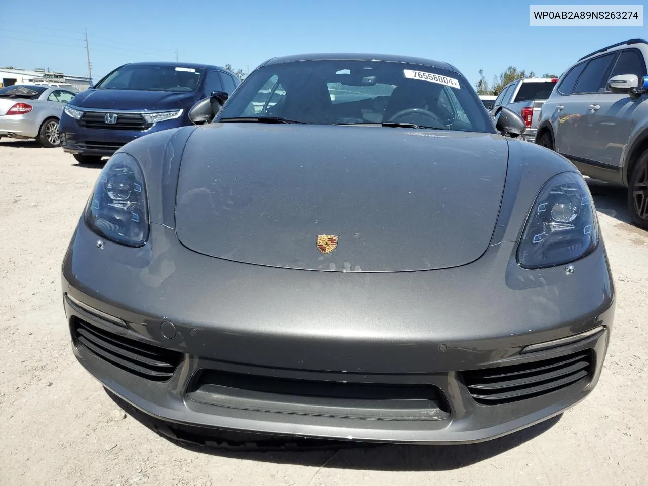 2022 Porsche Cayman S VIN: WP0AB2A89NS263274 Lot: 76558004