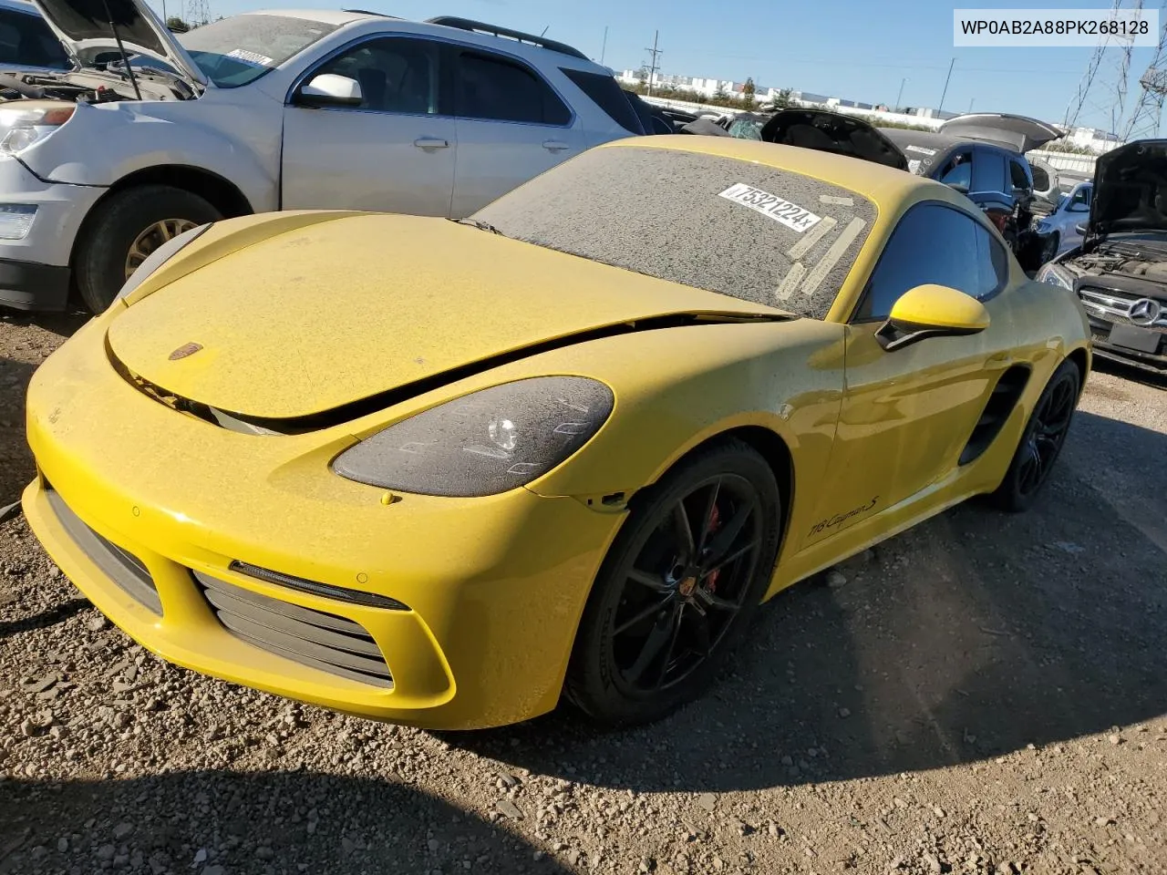 2023 Porsche Cayman S VIN: WP0AB2A88PK268128 Lot: 75321224