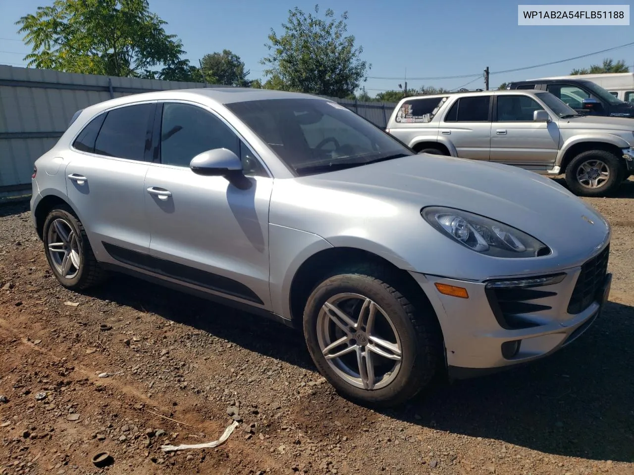 2015 Porsche Macan S VIN: WP1AB2A54FLB51188 Lot: 71192674