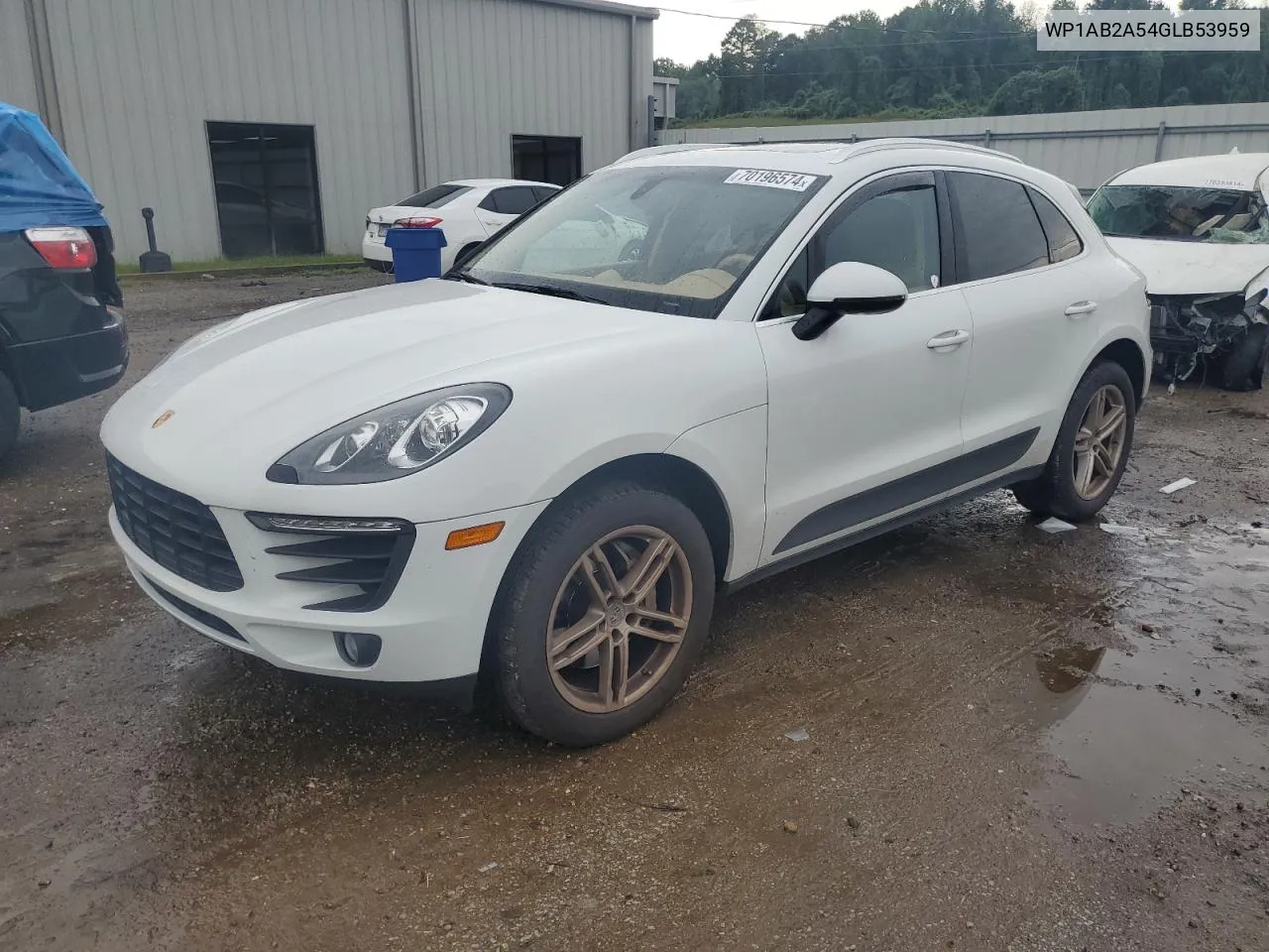 2016 Porsche Macan S VIN: WP1AB2A54GLB53959 Lot: 70196574