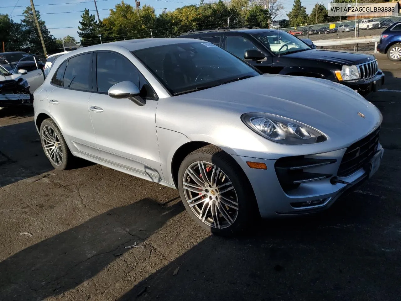 2016 Porsche Macan Turbo VIN: WP1AF2A50GLB93833 Lot: 70781444