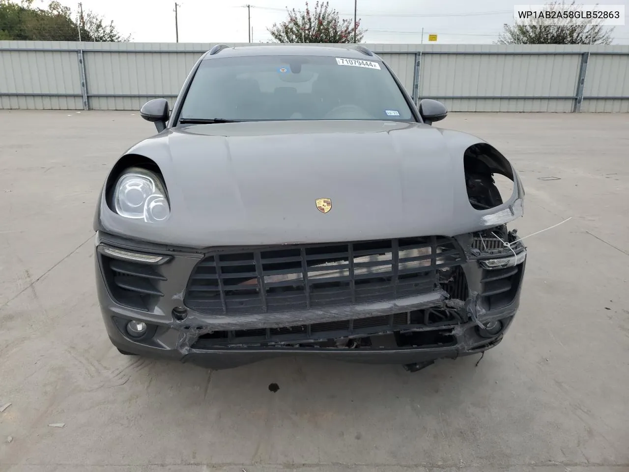 2016 Porsche Macan S VIN: WP1AB2A58GLB52863 Lot: 71079444