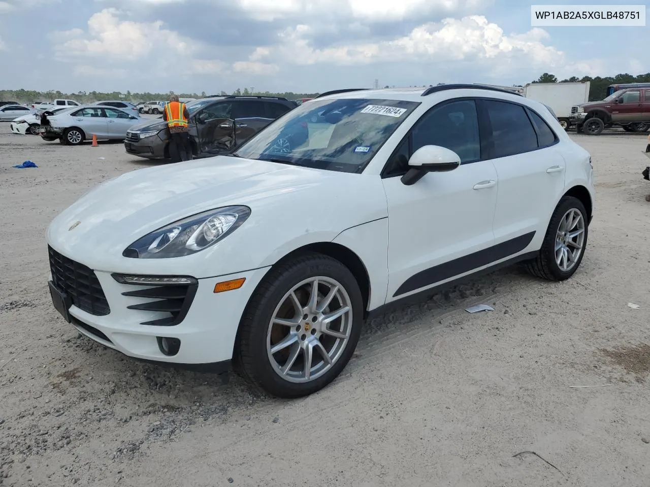 2016 Porsche Macan S VIN: WP1AB2A5XGLB48751 Lot: 72221624