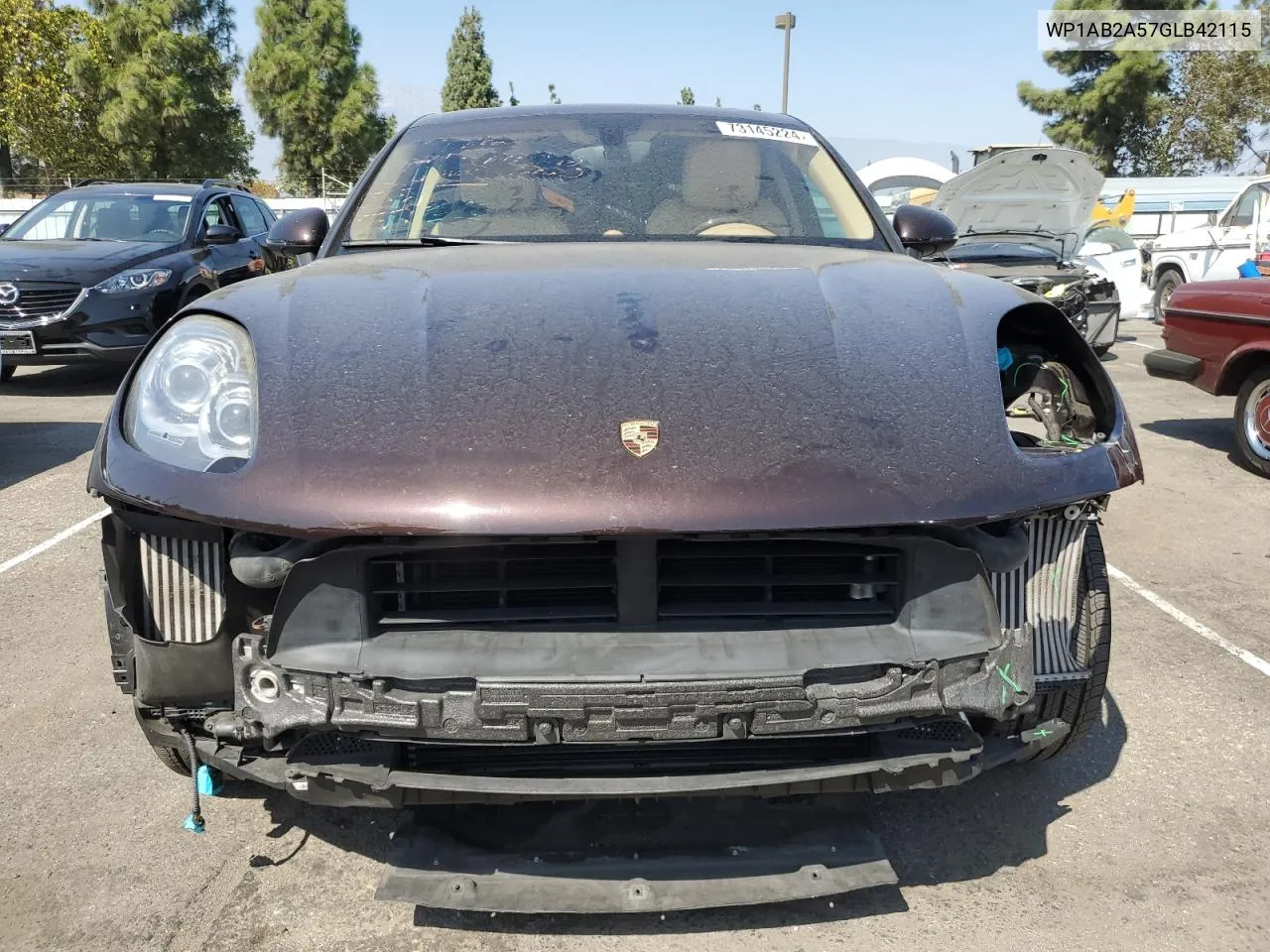 2016 Porsche Macan S VIN: WP1AB2A57GLB42115 Lot: 73145224