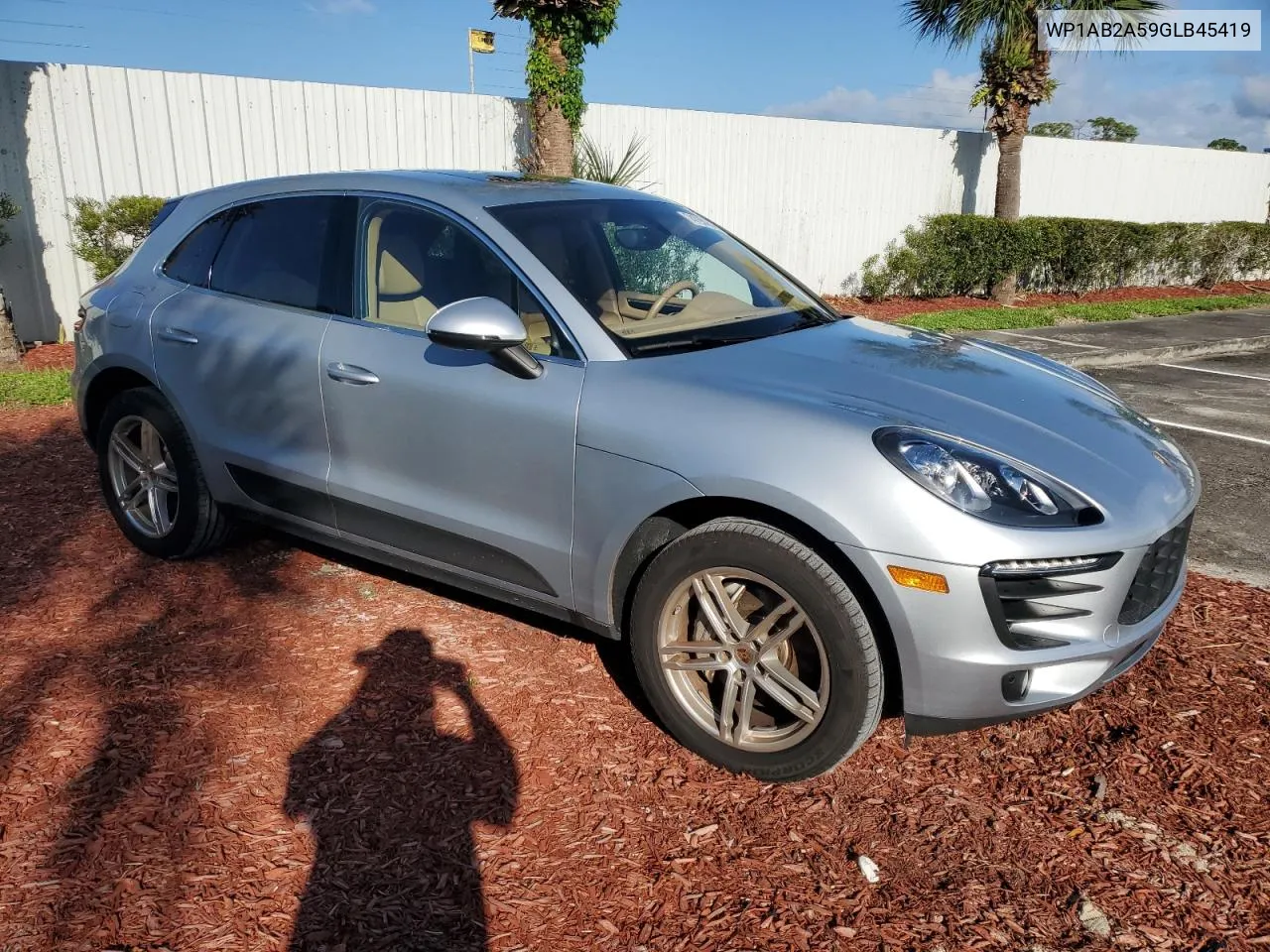 2016 Porsche Macan S VIN: WP1AB2A59GLB45419 Lot: 74793154